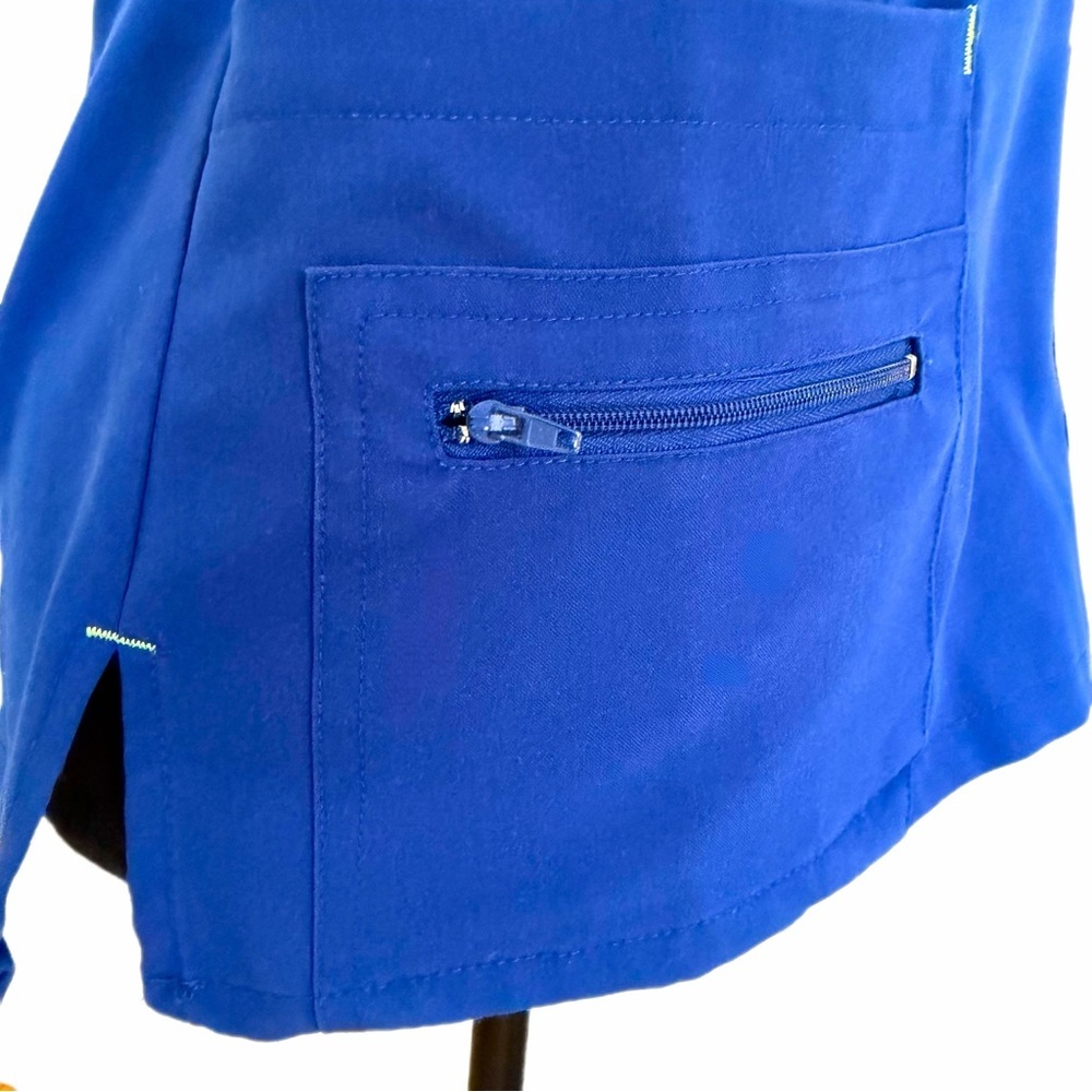 Jockey Women's Royal Blue Straight Leg Scrub Pants & V-Neck Top (XS/XSP) - Picture 5 of 12